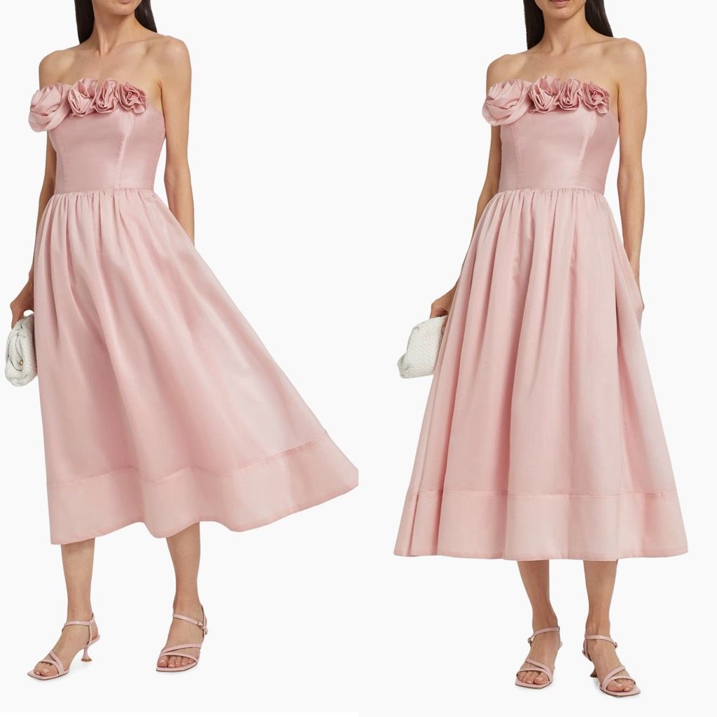 As It May Seren Fit-And-Flare Midi-Dress In Light Pink Small $525
